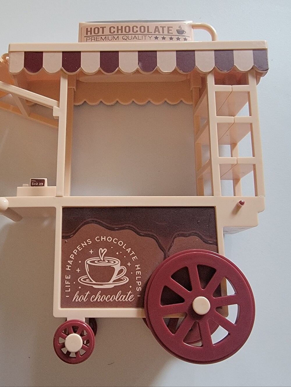Miniature "Hot Chocolate" Vendor Cart – Dollhouse/Doll Accessory